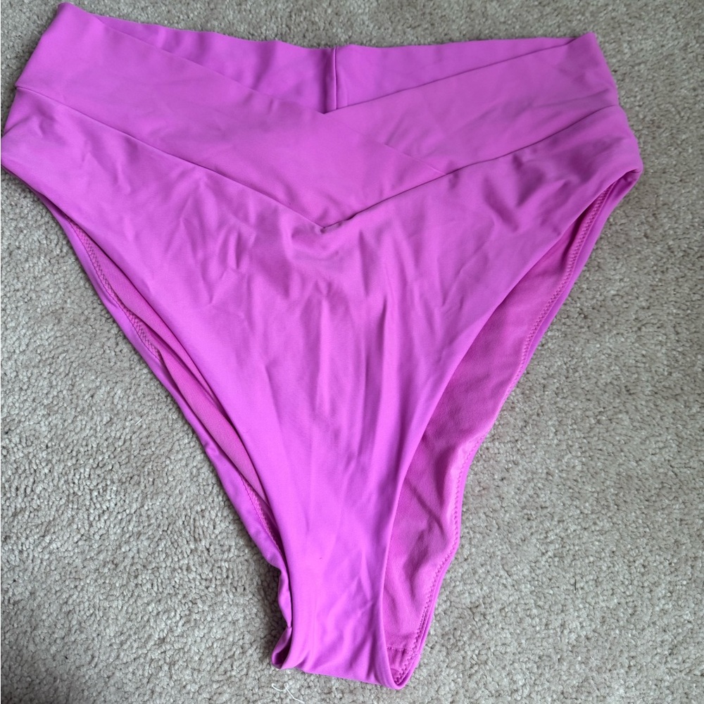 Aerie V high cut cheeky bikini bottoms XL